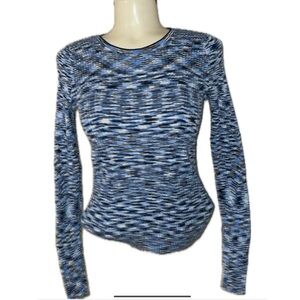 GAP Retro look Gap SpaceDye Blue long sleeve sweater.